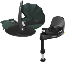 Maxi-Cosi Pebble 360 Pro sedadlo + základna FamilyFix 360 Pro 0-13 kg Essential Green